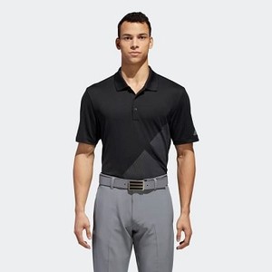 Mens Golf Bold 3-Stripes Polo Shirt [아디다스 티셔츠] Black/Grey Three (CZ8217)