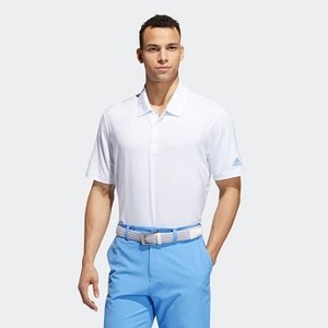 Mens Golf Ultimate365 Dot Print Polo Shirt [아디다스 티셔츠] White/Real Blue/Glow Green (FI4990)