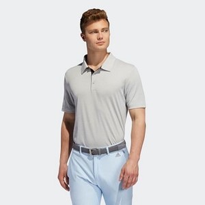 Mens Golf Ultimate365 Heathered Blocked Polo Shirt [아디다스 티셔츠] Tech Ink Mel/Glow Blue (EC7060)