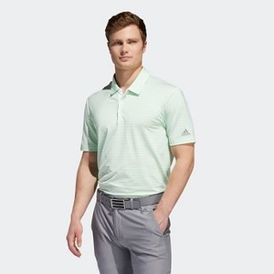 Mens Golf Ultimate365 Two-Color Stripe Polo Shirt [아디다스 티셔츠] Glow Green/White (EC6938)