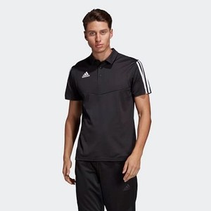 Mens Soccer Tiro 19 Clima Polo Shirt [아디다스 티셔츠] Black/White (DT5411)