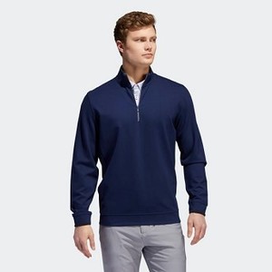 Mens Golf Adipure Modern Tech 1/4-Zip Shirt [아디다스 티셔츠] Collegiate Navy (FI6054)