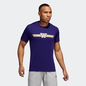 Mens Athletics Huskies Logo Tee [아디다스 티셔츠] Ncaa-Wtn-707/Collegiate Purple (EE0272)