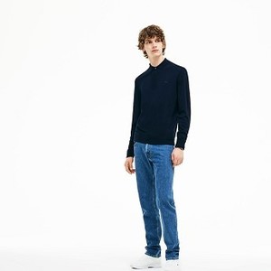 Mens Wool Jersey Sweater [라코스테 스웨터] Navy Blue-166 (Selected colour) (AH9174-51)