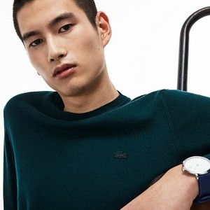 Mens High Neck Wool Jersey Sweater [라코스테 스웨터] Green-YZP (Selected colour) (AH2997-51)