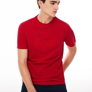 Mens Crocodile Embroidery Pique T-Shirt [라코스테 반팔,폴로티] Red-PRL (Selected colour) (TH3233-51)