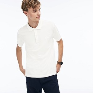 Mens Regular Fit Cotton Petit Pique Polo [라코스테 반팔,폴로티] White-70V (Selected colour) (PH9437-51)
