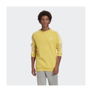 [해외]3-Stripes Crewneck Sweatshirt [아디다스 집업] Core Yellow S10 (FM3779)