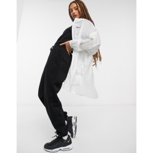 [해외]Nike woven burnout print full-zip jacket in white [나이키자켓] White/ black (1626726)