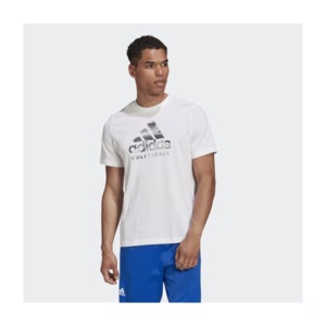 [해외]MEN VOLLEYBALL GRAPHIC LOGO T-SHIRT [아디다스 티셔츠] White (GD9377)