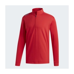 [해외]3-Stripes Core 1/4 Zip Sweatshirt [아디다스 집업] Collegiate Red / Collegiate Red / Grey Three (ED2732)