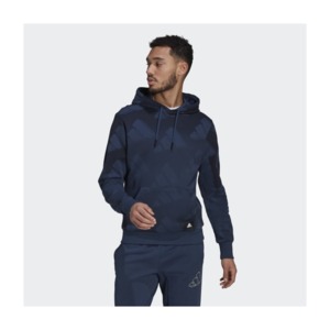 [해외]adidas Sportswear Allover Print Pullover Sweatshirt [아디다스 집업] Crew Navy / Black (GM6353)