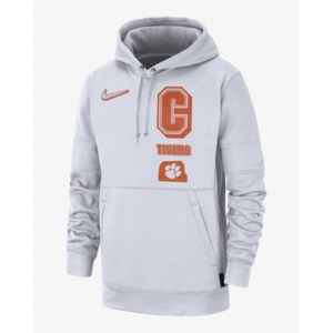 [해외]Nike College Therma Local (Clemson) [나이키 집업] White/University Orange/White (CU0998-100)