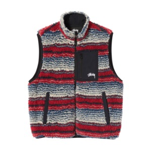 [해외]Striped Sherpa Vest [스투시] Multi (32746433445984)