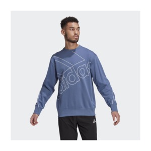 [해외]Giant Logo Sweatshirt (Gender Neutral) [아디다스 집업] Crew Blue / White (GK9375)
