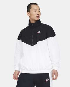 [해외]Nike Sportswear Heritage Windrunner [나이키 자켓] Black/White (DA2492-010)