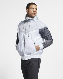 [해외]Nike Sportswear Windrunner [나이키 자켓] White/Wolf Grey/Dark Grey/White (AR2191-100)