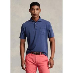 [해외] 랄프로렌 Classic Fit Cotton Linen Polo Shirt 640108_Light_Navy_Light_Navy