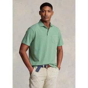 [해외] 랄프로렌 Classic Fit Cotton Linen Polo Shirt 640108_Faded_Mint_Faded_Mint