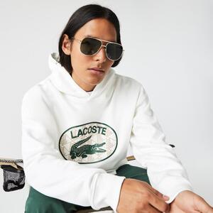 [해외] 라코스테 Mens Loose Fit Branded Monogram Hooded Sweatshirt SH0067_70V