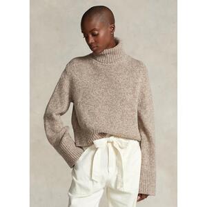 [해외] 랄프로렌 Wool Cashmere Turtleneck Sweater 632729_Light_Brown_Marl_Light_Brown_Marl