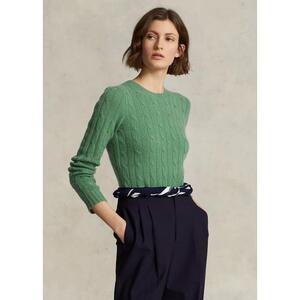 [해외] 랄프로렌 Cable Knit Cashmere Sweater 532618_Fairway_Green_Fairway_Green