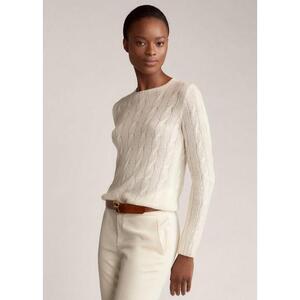[해외] 랄프로렌 Cable Knit Cashmere Sweater 460979_Lux_Cream_Lux_Cream