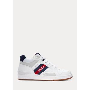 [해외] 랄프로렌 Court Mid Pro Sneaker 594315_White/Newport_Navy/_Red_White/Newport_Navy/