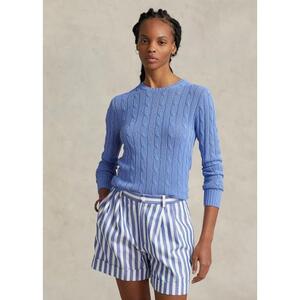 [해외] 랄프로렌 Cable Knit Cotton Blend Crewneck Sweater 638767_New_Litchfield_Blue_New_Litchfield_Blue