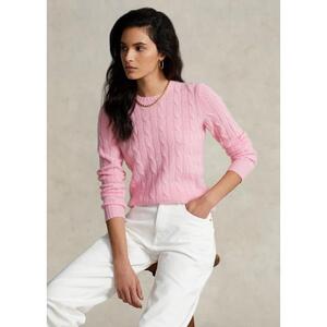 [해외] 랄프로렌 Cable Knit Cashmere Sweater 532618_Carmel_Pink_Carmel_Pink