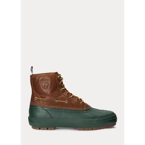 [해외] 랄프로렌 Claus Tumbled Leather Boot -Tan%2FDark College Green