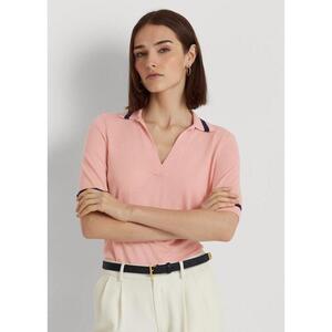 [해외] 랄프로렌 Silk Blend Short Sleeve Sweater 640814_Pale_Pink_Pale_Pink