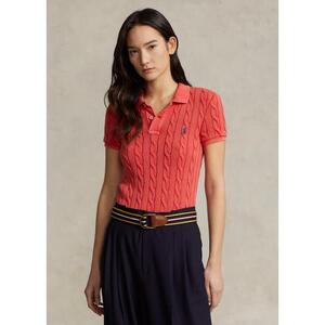 [해외] 랄프로렌 Slim Fit Cable Knit Polo Shirt 638615_Rl2000_Red_Rl2000_Red