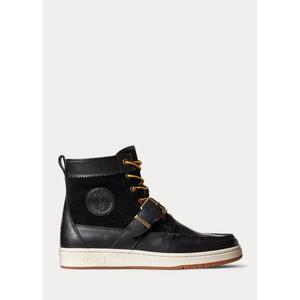 [해외] 랄프로렌 Ranger Leather Sneaker Boot 619095_Black_Black