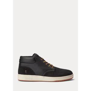 [해외] 랄프로렌 Nubuck &amp; Canvas Sneaker Boot 584167_Black_Black
