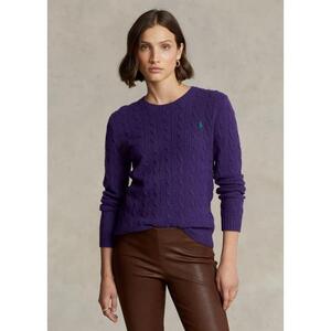 [해외] 랄프로렌 Cable Wool Cashmere Crewneck Sweater 621731_Empire_Purple_Empire_Purple