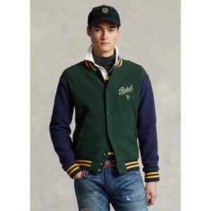 [해외] 랄프로렌 Pile Fleece Baseball Jacket 624771_College_Green/Cruise_Navy_College_Green/Cru