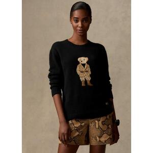 [해외] 랄프로렌 Safari Polo Bear Cashmere Sweater 587114_Black_Black