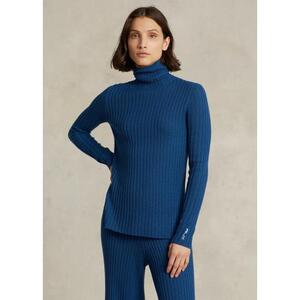 [해외] 랄프로렌 Merino Wool Ribbed Turtleneck Sweater 611116_Indigo_Blue_Indigo_Blue