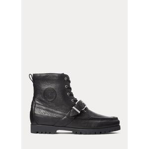 [해외] 랄프로렌 Ranger Tumbled Leather Boot 620906_Black/Vintage_Cream_Black/Vintage_Cream