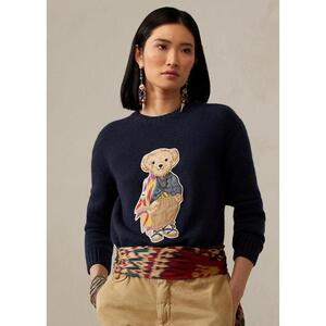 [해외] 랄프로렌 Island Polo Bear Cashmere Sweater 619775_Light_Indigo_Light_Indigo