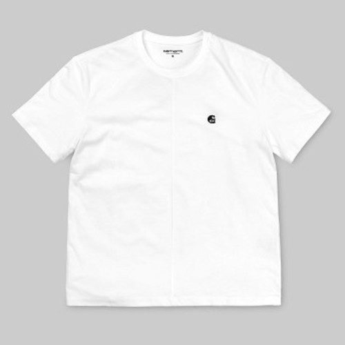 [해외] Carhartt WIP W S/S Kalsh T-Shirt [칼하트티셔츠,칼하트후드,칼하트원피스] White/Black (I023677_02_90-ST-01)