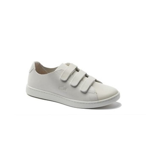 [해외] Lacoste Womens Carnaby Strap Leather Sneakers [라코스테스니커즈] OFF WHITE/OFF W (35SPW0050_18C_01)