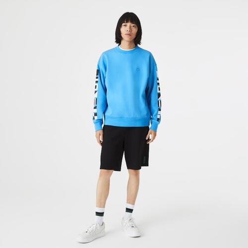 [해외] 라코스테 Mens Loose Fit Reflective Print Sweatshirt SH0086_4XA