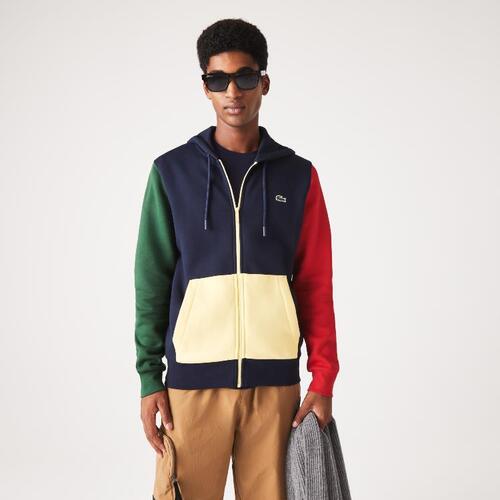 [해외] 라코스테 Mens Classic Fit Color Block Hooded Zip Sweatshirt SH9613_MY2