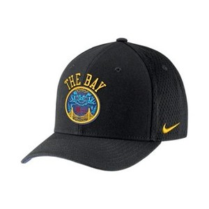[해외] NIKE Golden State Warriors City Edition Nike Classic99 [나이키모자] Black/Rush Blue/Amarillo (889515-011)