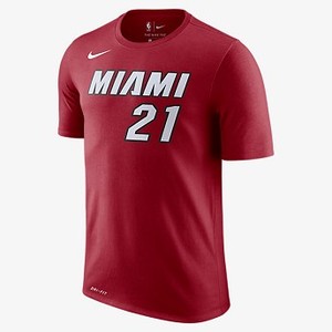 [해외] NIKE Hassan Whiteside Miami Heat Nike Dry [나이키티셔츠,나이키반팔티] Tough Red (870786-608)