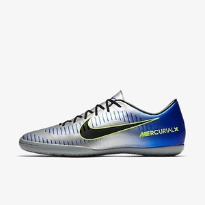 [해외] NIKE Nike MercurialX Victory VI Neymar IC [나이키축구화,나이키풋살화] Racer Blue/Chrome/Volt/Black (921516-407)