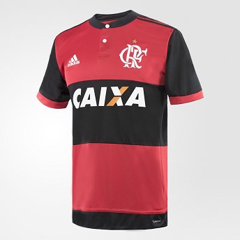 [해외] ADIDAS USA CR Flamengo Home Replica Jersey [아디다스축구유니폼] Black / Collegiate Red / White (CZ2321)