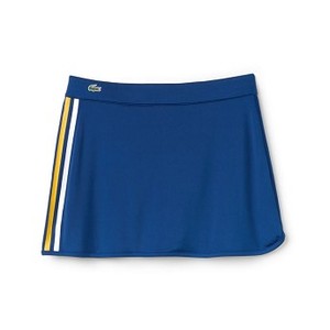 [해외] Lacoste Womens Lacoste SPORT Contrast Bands Tech Jersey Tennis Skirt [라코스테원피스] NAVY/BUTTERCUP-APRICOT-WH (JF3430_JRX_24)